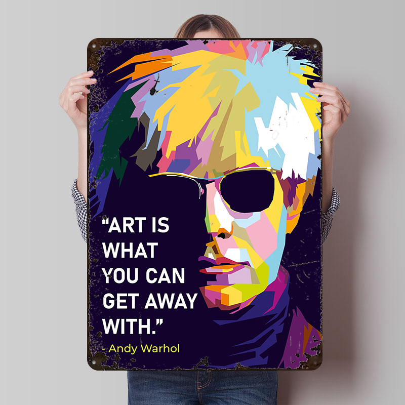 Retro Gaming Quotes - Plakat z cytatem Andy'ego Warhola, personalizowane