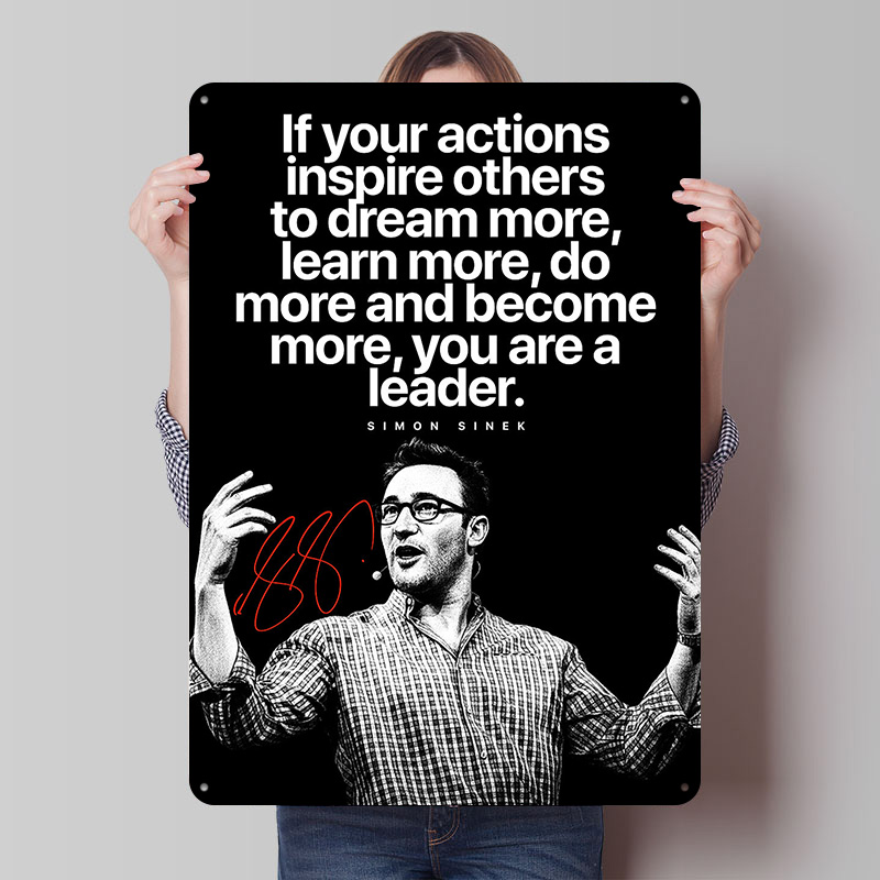 Retro Gaming Quotes - Cytat Simona Sineka – Inspirujący plakat
