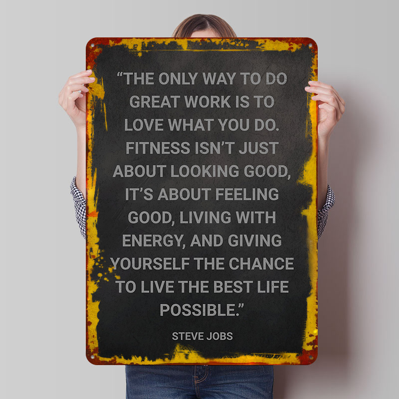 Retro Gaming Quotes - Metalowy plakat z cytatem Steve'a Jobsa