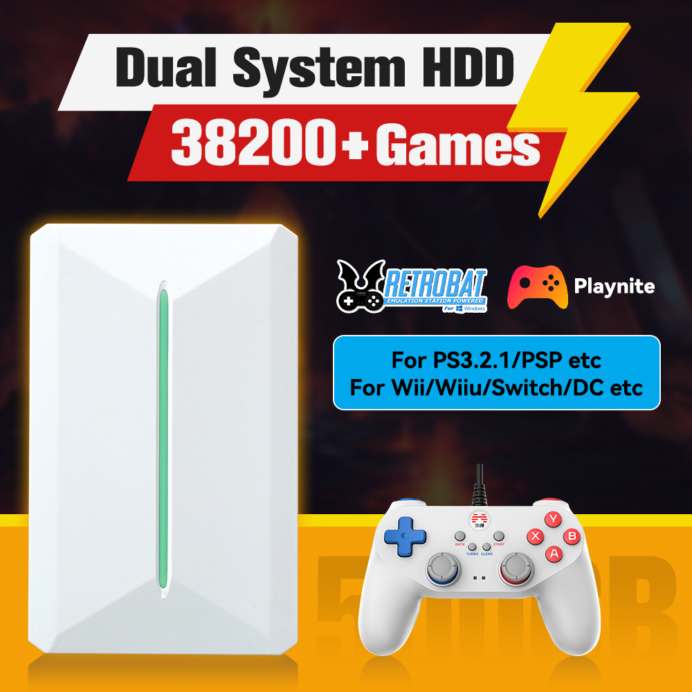 Retro Gaming Design - Retrobat&Playnite System HDD Retro konsola do