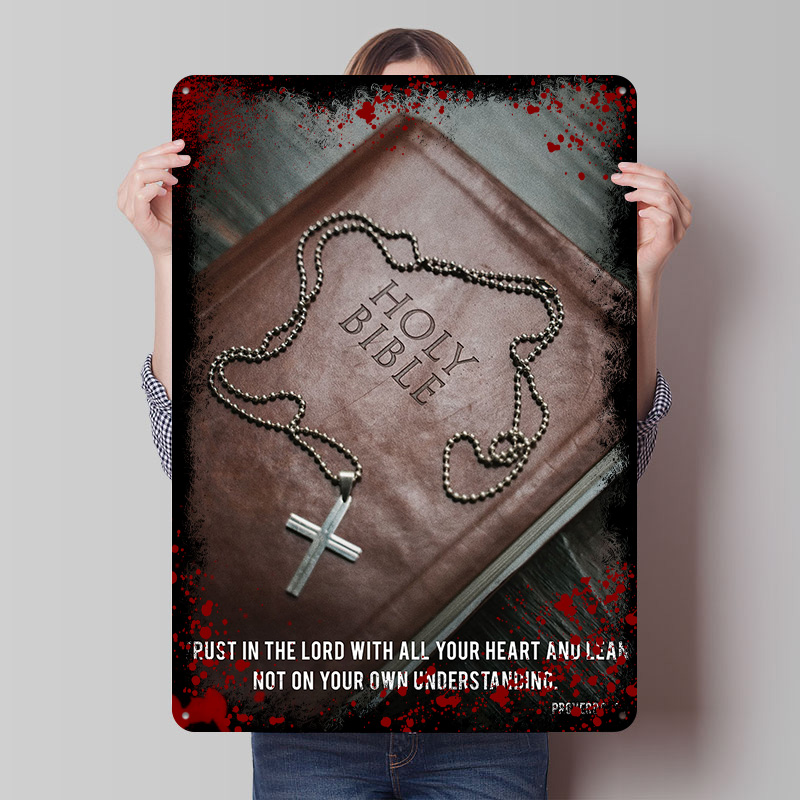 Retro Gaming Quotes - Plakat z cytatami o Jezusie, blaszany