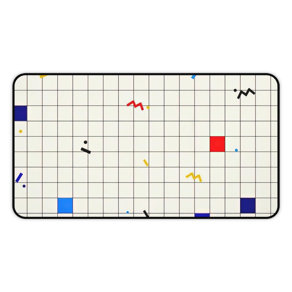 Retro Gaming Design - Retro Geometryczna Podkładka na Biurko z