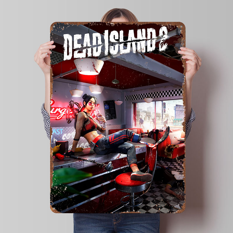 Retro Gaming Island - Plakat z grafiką z gry Dead