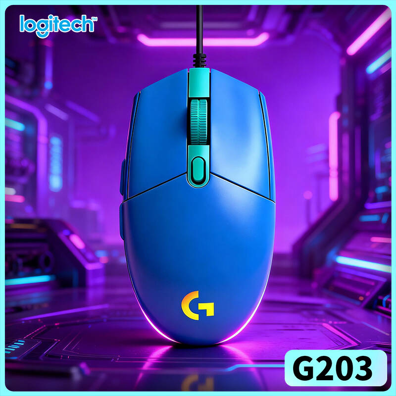 Logitech Mouse G203 - Przewodowa mysz gamingowa Logitech G203 zapewnia