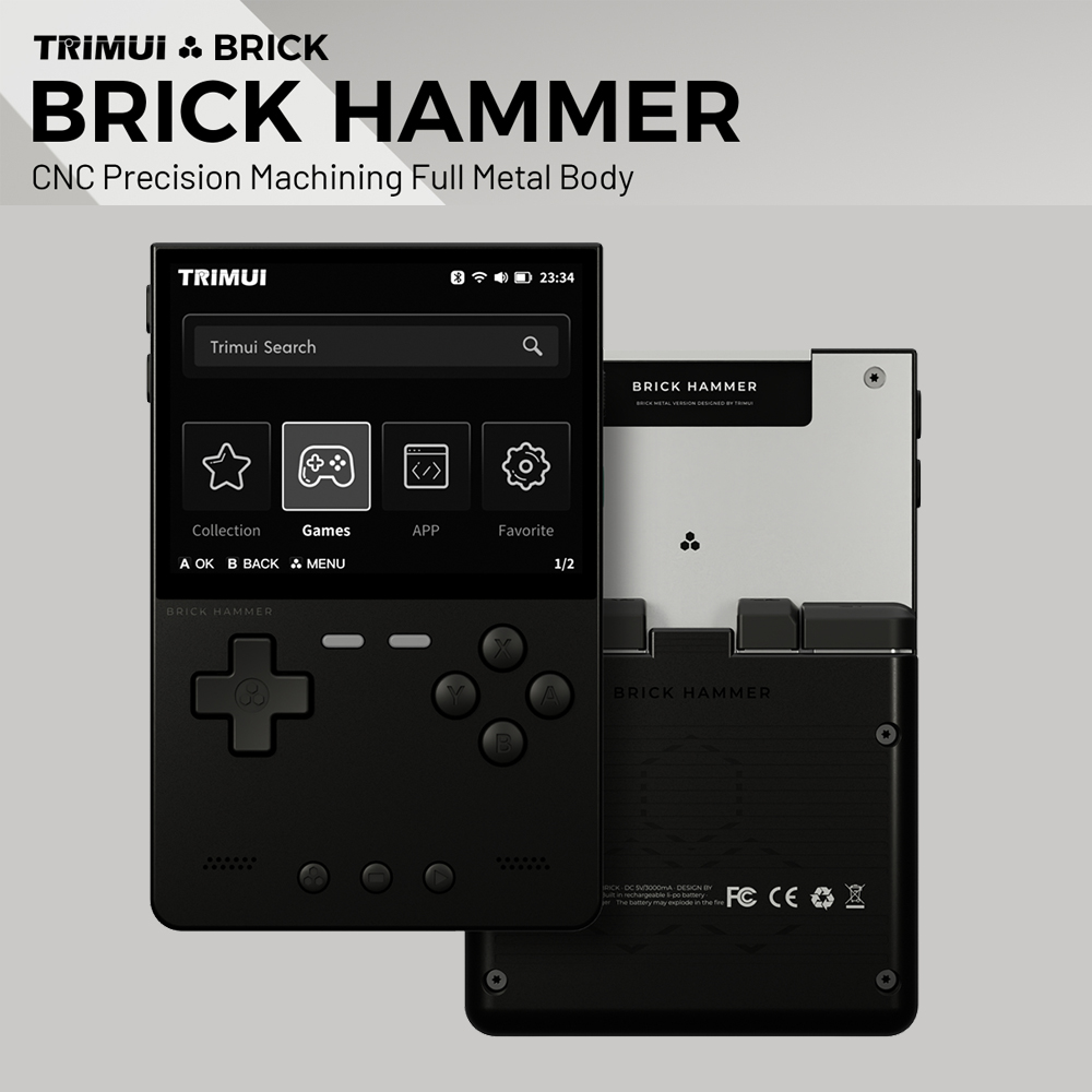 Retro Gaming Images - Metalowa obudowa Trimui Brick Hammer Console