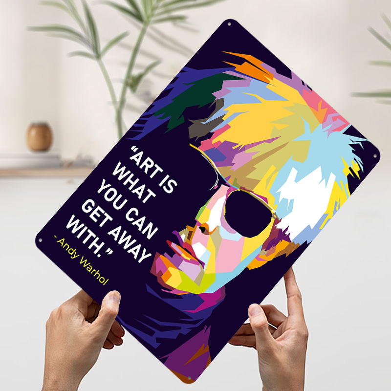 Plakat z cytatem Andy'ego Warh – Retro Gaming Quotes recenzja i cena