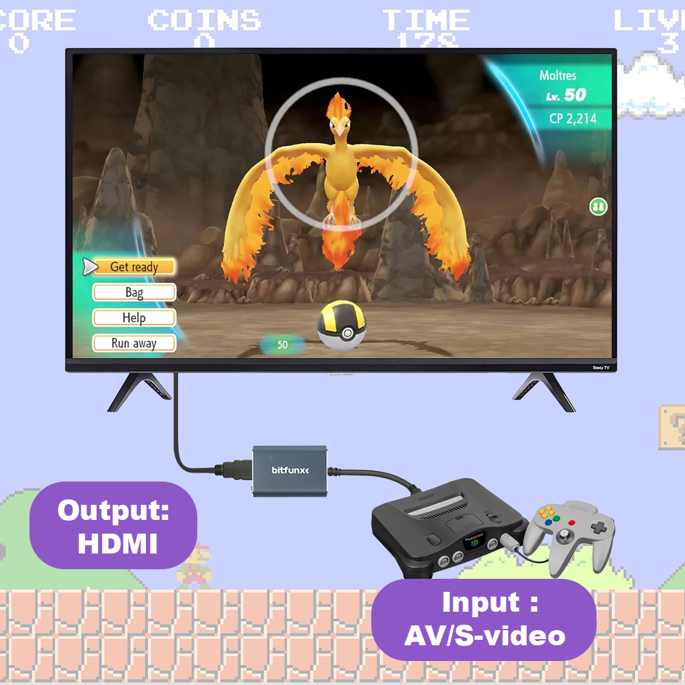 Bitfunx 720P Adapter S-Video / – Retro Gaming Handheld recenzja i cena