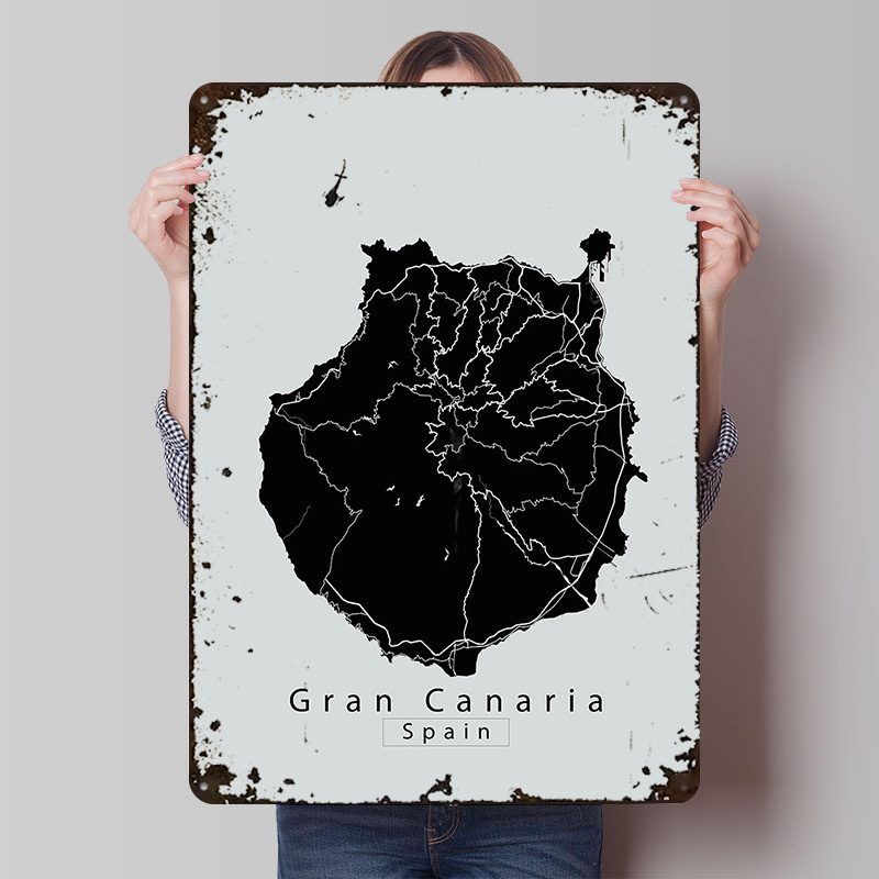 Mapa wyspy Gran Canaria Metalo – Retro Gaming Island recenzja i cena