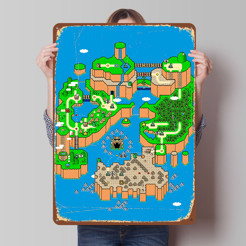 Metalowy plakat Dinosaur Land, – Retro Gaming Island recenzja i cena