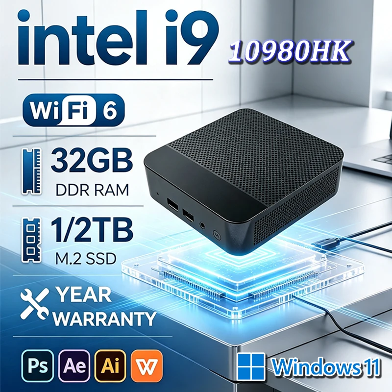 Mini PC Core i9 10980HK Window – Retro Gaming Mini Pc recenzja i cena