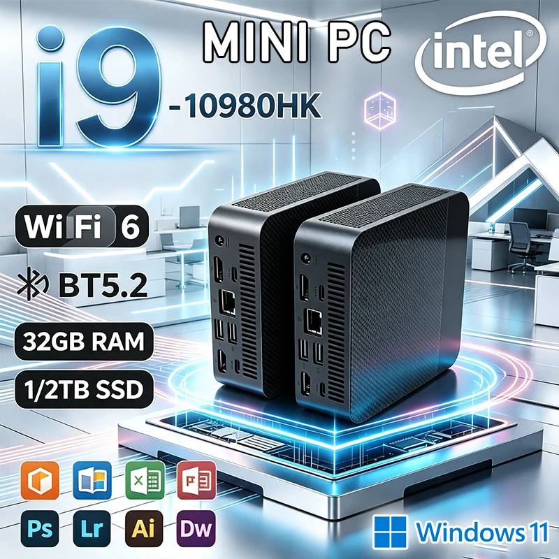Mini PC Core i9 10980HK Window – Retro Gaming Mini Pc recenzja i cena