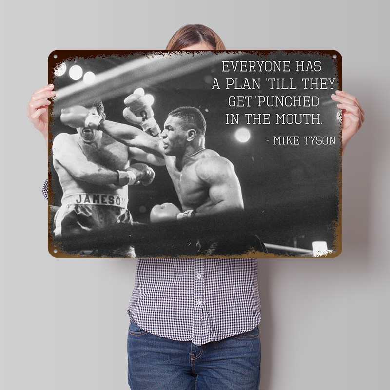Cytat Mike'a Tysona, metalowy  – Retro Gaming Quotes recenzja i cena
