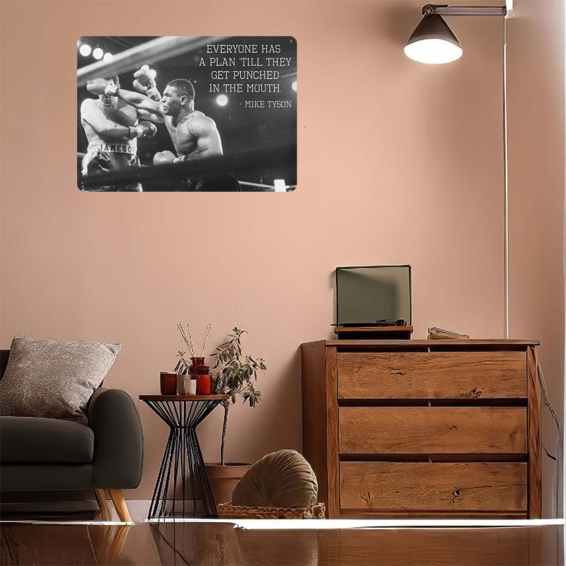 Cytat Mike'a Tysona, metalowy  – Retro Gaming Quotes recenzja i cena