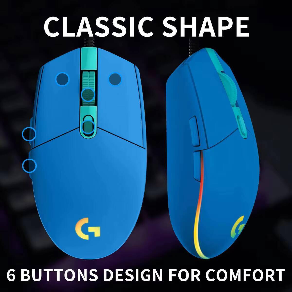 Przewodowa mysz gamingowa Logi – Logitech Mouse G203 recenzja i cena