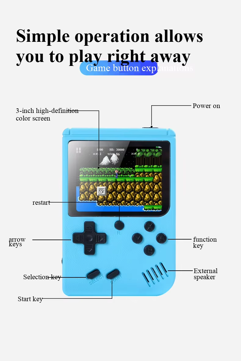 NOWA 3-calowa Przenośna Retro  – Retro Gaming Design recenzja i cena