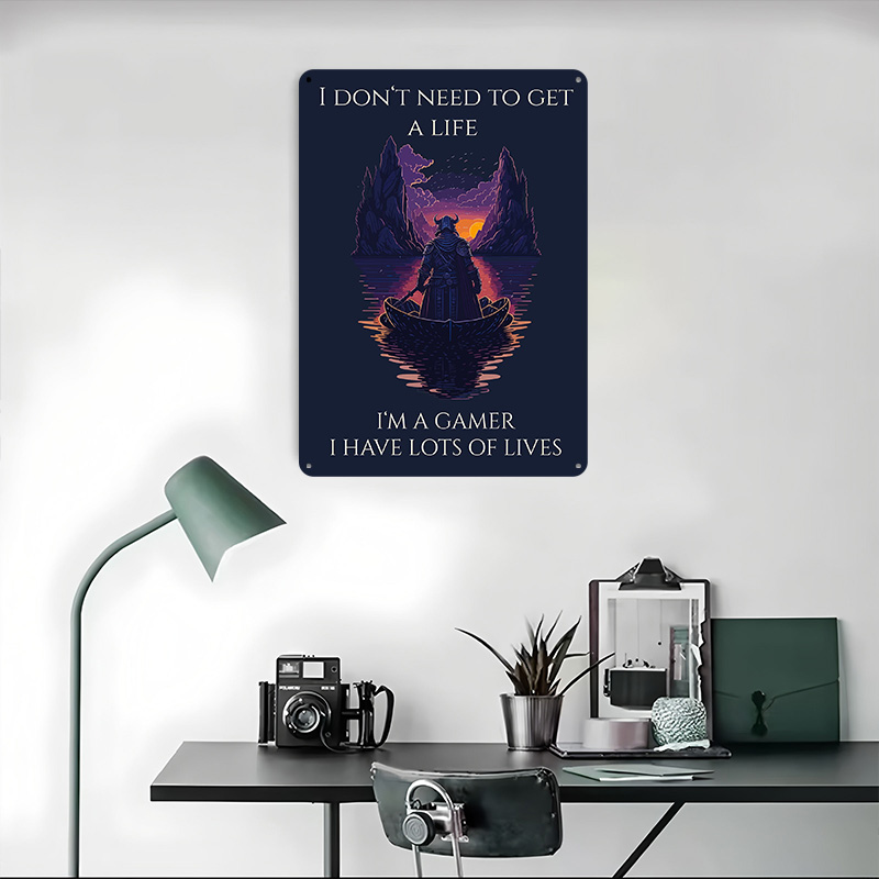 Plakat z cytatem dla graczy, d – Retro Gaming Quotes recenzja i cena